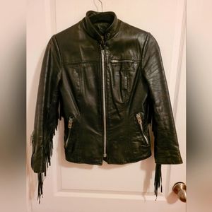Leather fringes Jacket